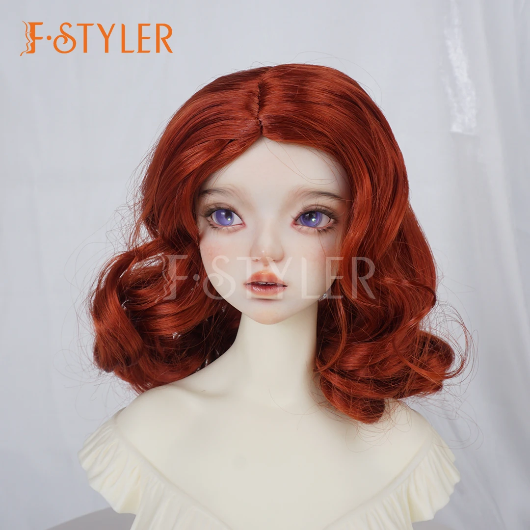 

FStyler Girls BJD куклы парики синтетический мохер волнистые вьющиеся 8-9 9-10 дюймов куклы парик 1/3 настройка игрушки аксессуары