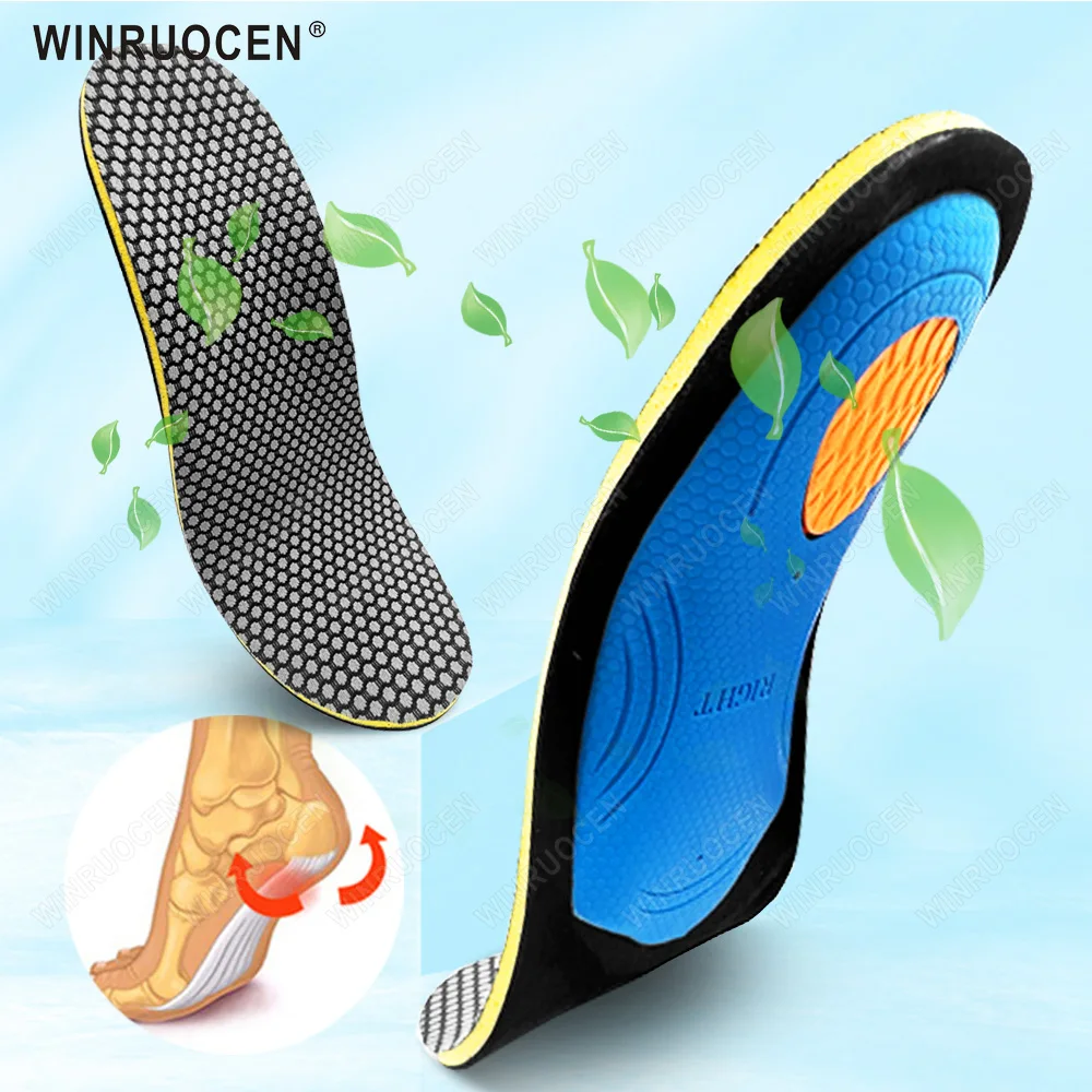 Orthopedic Insoles Health Arch Support Palmilha Para Fascite Plantar Orthotic Shoe Inserts For Flat Feet Care Insert Pad