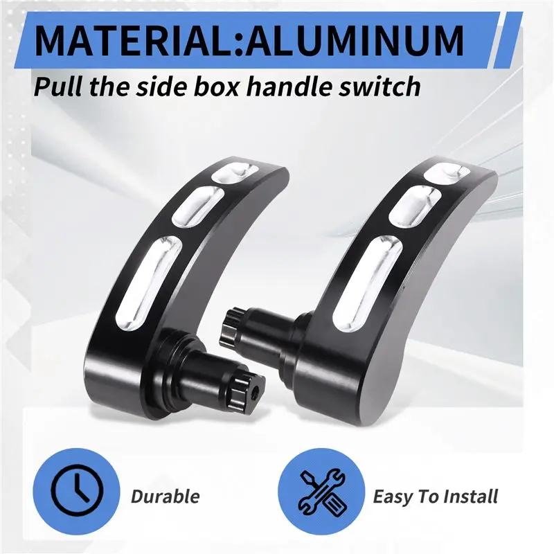 ABOK-Motorcycle Saddlebag Latch Lever Lid Lifter For Touring Road King Electra Street Glide CVO FLHR FLHT 14-2022