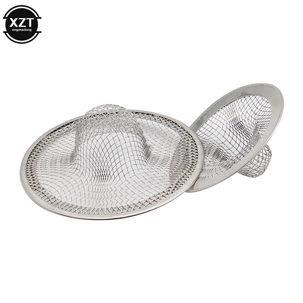 Sink Mesh Strainer Kitchen Water Sink Filter Stainless Steel Bathroom Floor Drain Cover Shower Hair Catcher Stopper