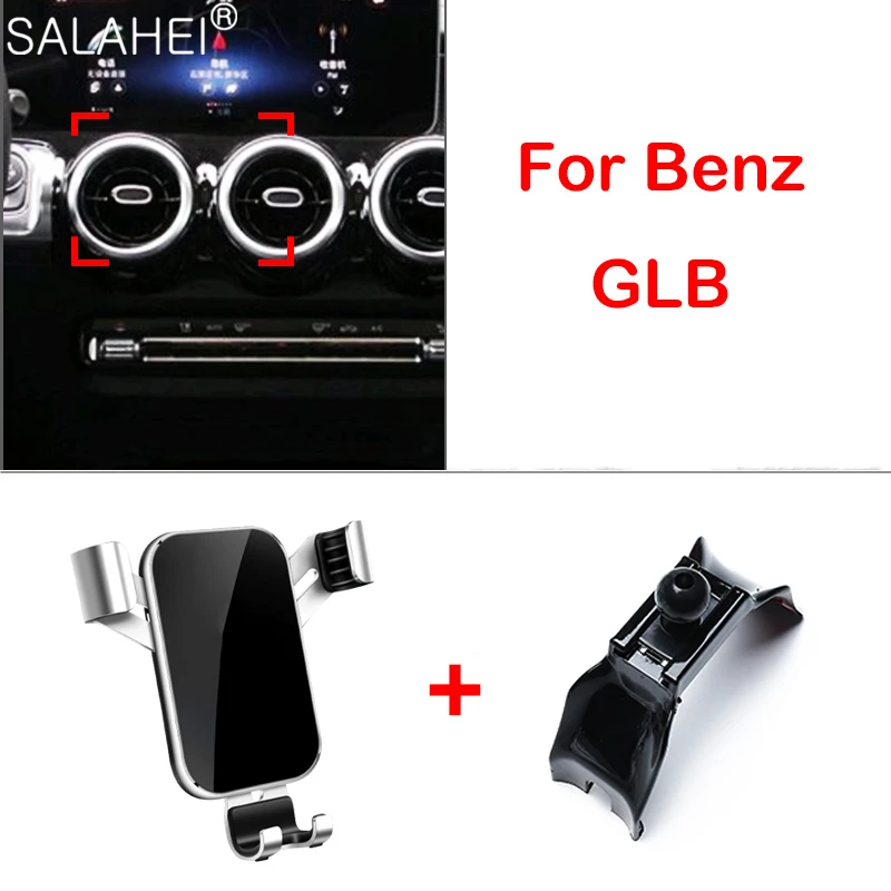 

Snap-type Gravity Car Mobile Phone Holder For Mercedes Benz GLB 2020 Air Vent Mount Stand Cover GPS Support Bracket Accessories