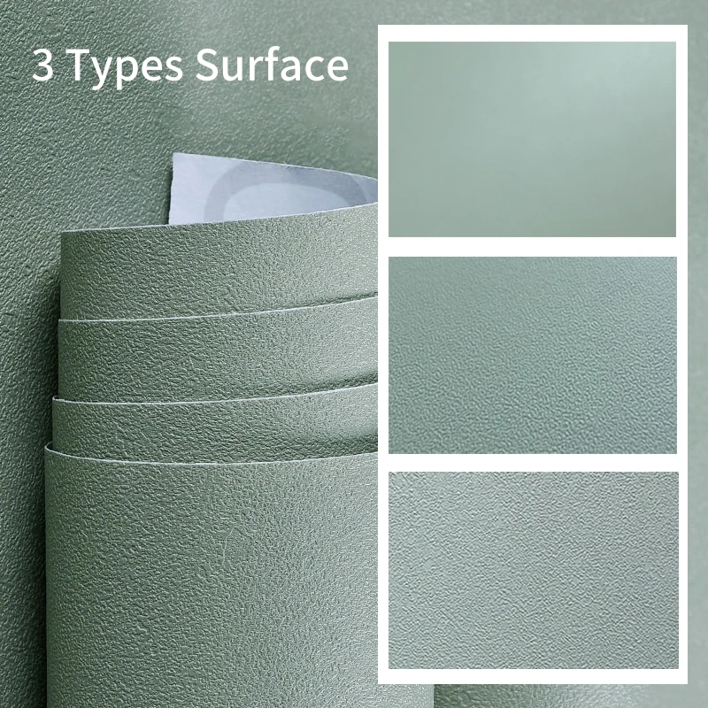 Sage Green Contact Paper Green Wallpaper Home Decor Cabinets Desk Removable Self Adhesive Wall Stickers for Bedroom Nursery