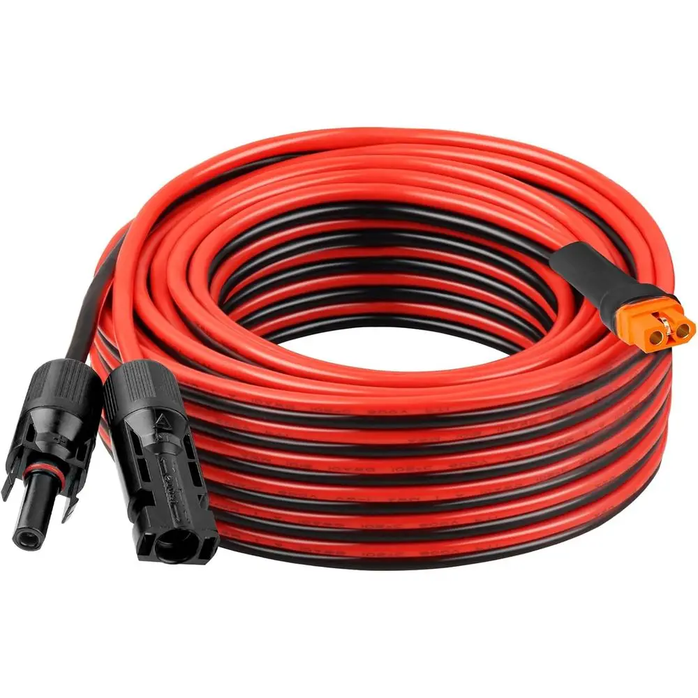 

10AWG 35T to XT60i Heavy-Duty Extension Cable for Portable Power Stations, Panels, RVs, Batteries, and Renewable Energy Systems