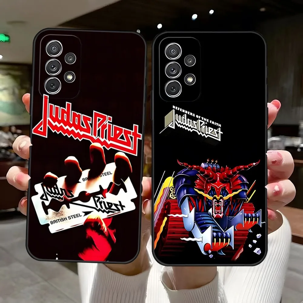 Funda de teléfono de banda de Rock, carcasa trasera para Samsung S23 Ultra S22 S20 Fe S21 Plus Galaxy A54 A34 A24 A53 M54 Note 20