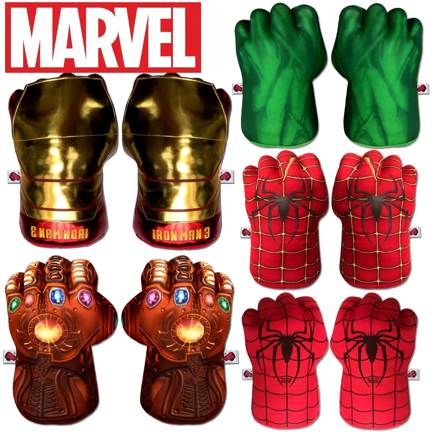 New Iron Man Grey Thanos Giant Fist Vent Toys Birthday Gifts Cosplay The Avengers Figures Hulk Spiderman Boxing Gloves