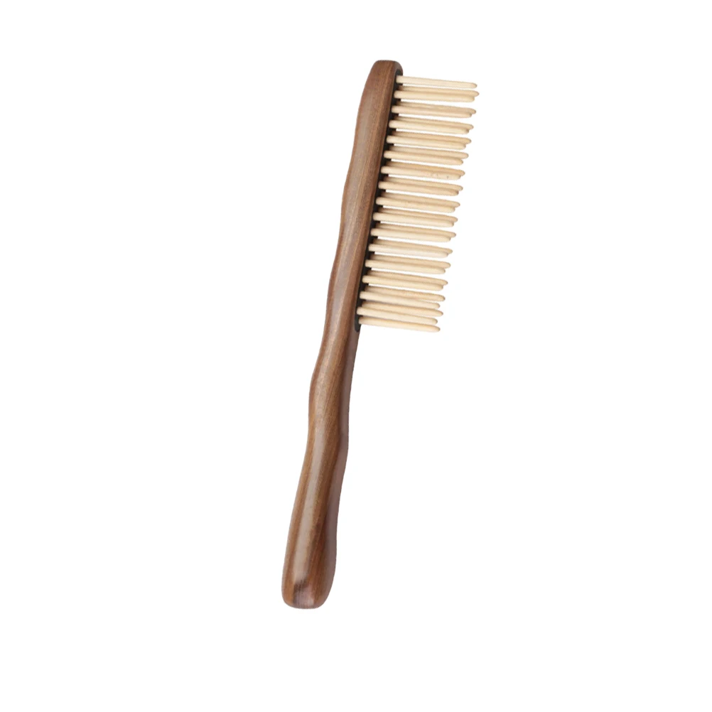 

S Hair Comb Double Row Teethed Massage Wooden Anti Static Natural Wood Practical Comb Hairdressing Accessories