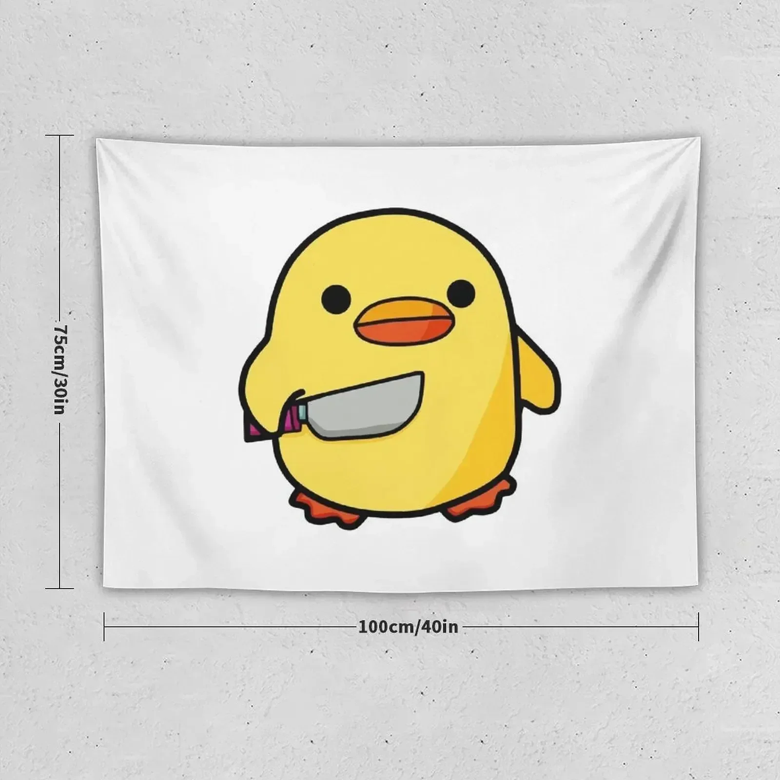 duck with knife Tapestry Room Decore Aesthetic Decoration Aesthetic Wall Decorations Aesthetic Room Decoration Tapestry