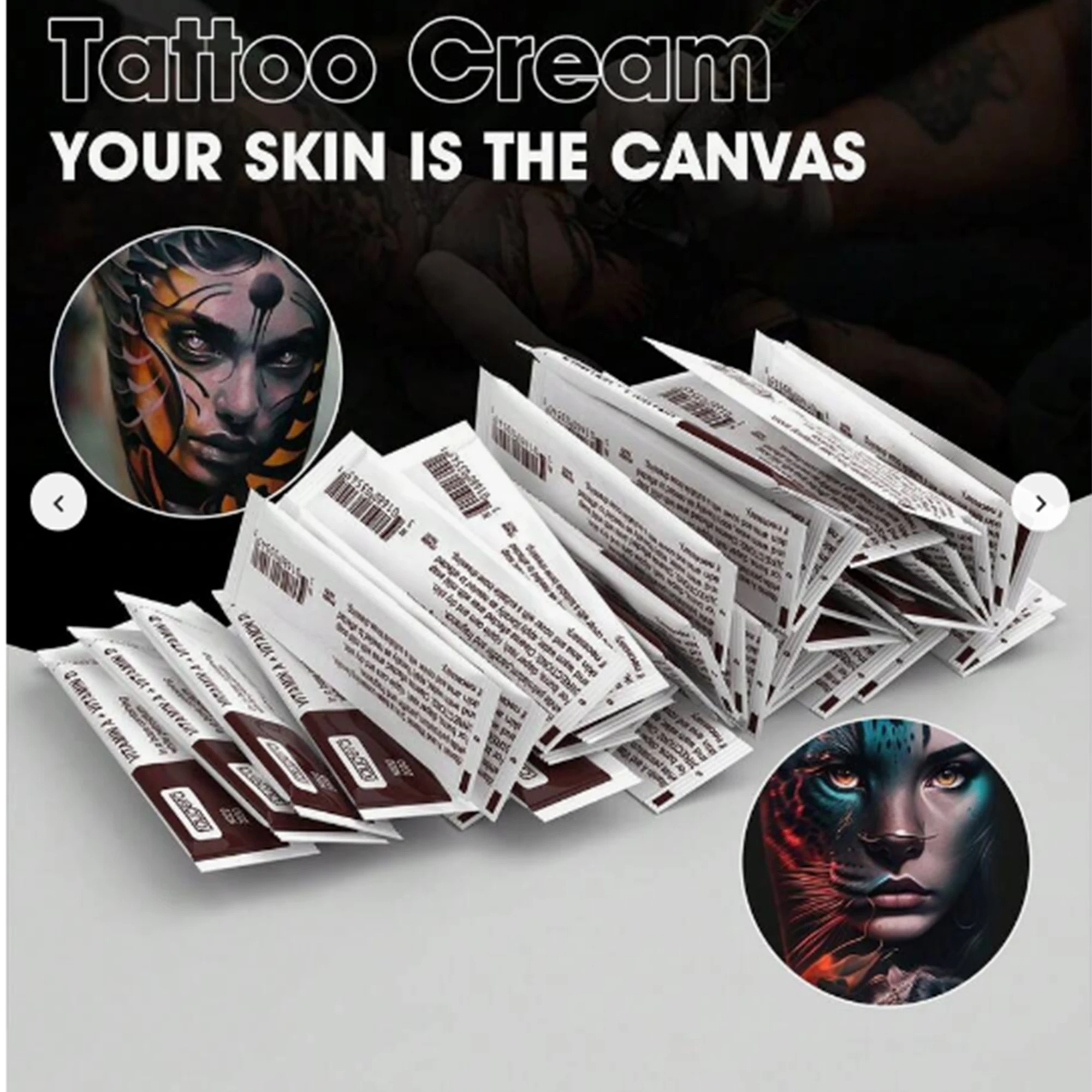 Tattoo Aftercare Kit Vitamin A D Ointment with Cling Film for Eyebrow Microblading Lip Blushing Eyeliner PMU Tattoo Studio