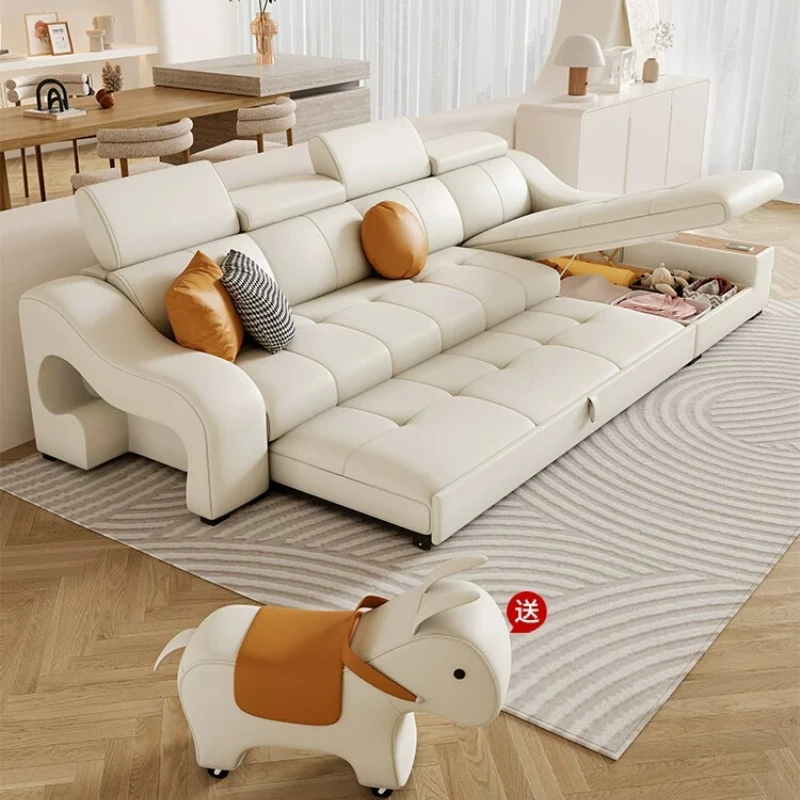 CX small apartment folding sofa bed dual-purpose cat scratching skin retractable storage
