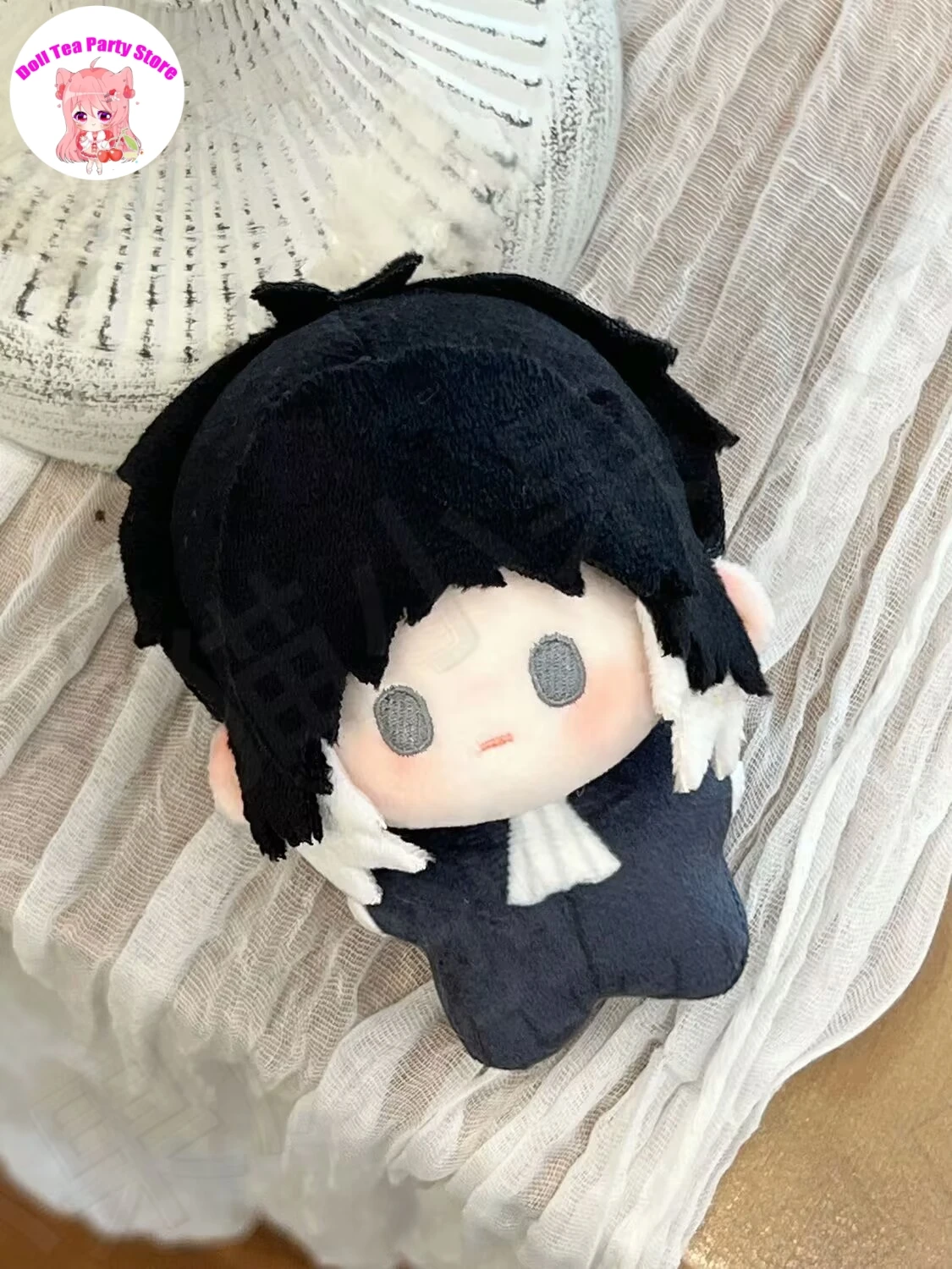 Ryunosuke akutagawa mini boneca de algodão adorável impressão estrela do mar corpo 10cm pingente bonecas de pelúcia anime chaveiro brinquedos presente de natal