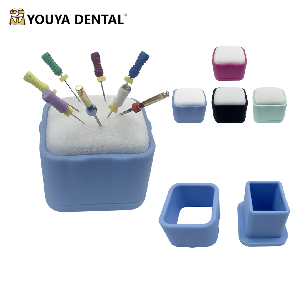 1pc Dental Endo Stand Endodontic Box Cleaning Foam File Drills Block Holder Autoclavable Dentistry Lab Dentist Product Equipment