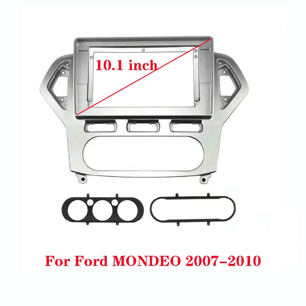 Auto-Blende-Trim-Kit für Ford Mondeo 4 2006 2007 2008 2009 2010, Doppel-Din-Autoradio, DVD-Rahmen, Audio-Montage, Adapter, Armaturenbrett