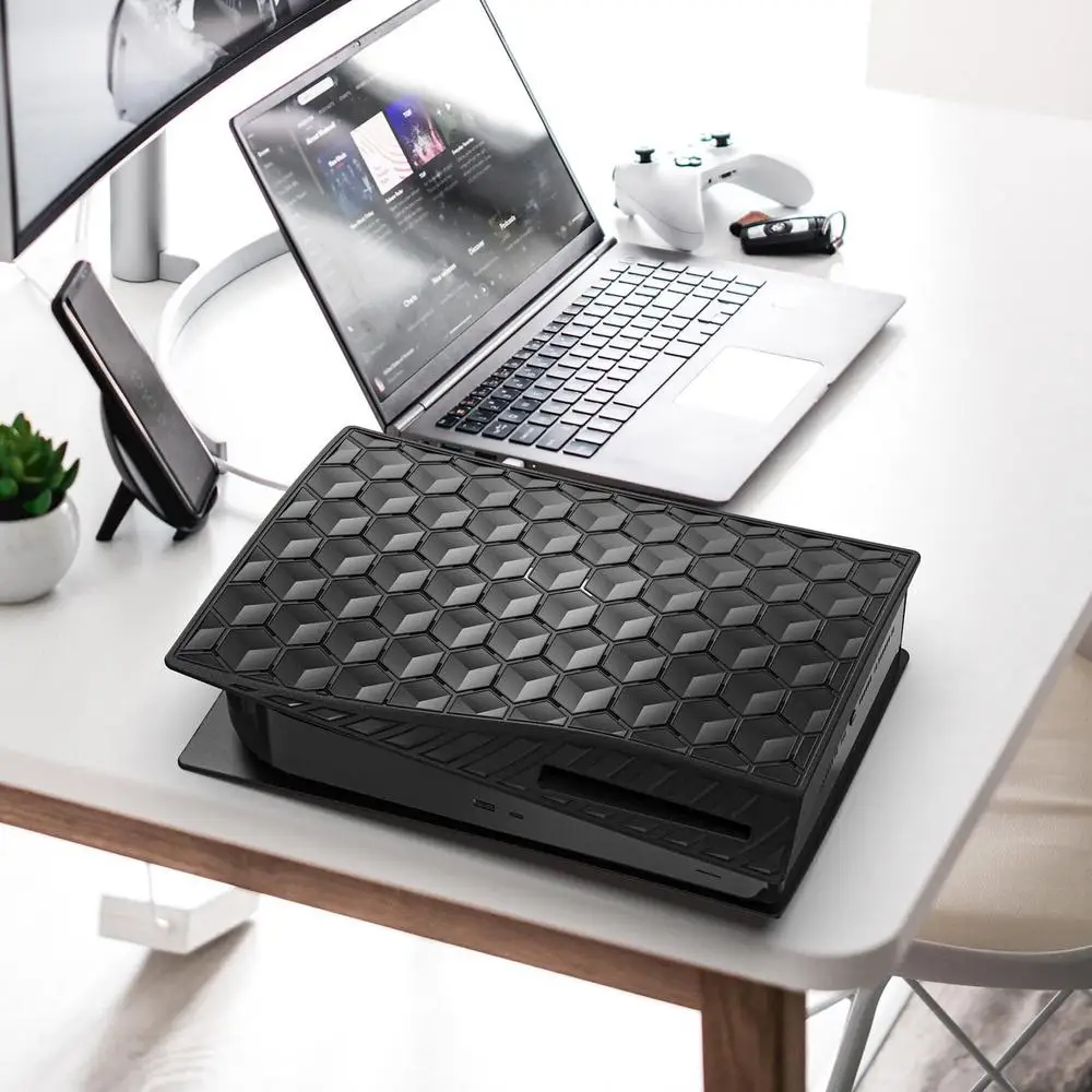 Mooroer คอนโซล Honeycomb สำหรับ PS5เกมโฮสต์ Shell PC ใส่ Shell Ps5ออปติคอลไดรฟ์ Scratch ป้องกันกรณี