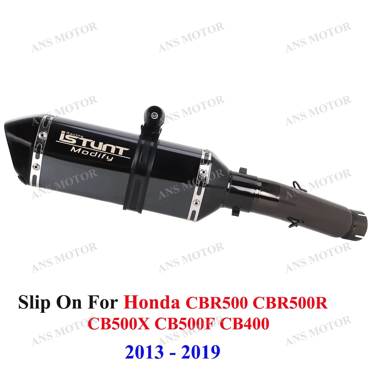 

For CBR500r CB500X CBR500 CB500F CB400 2013-2019 Motorcycle Exhaust Stainless Steel Slip On Escape Moto with Removable DB Killer