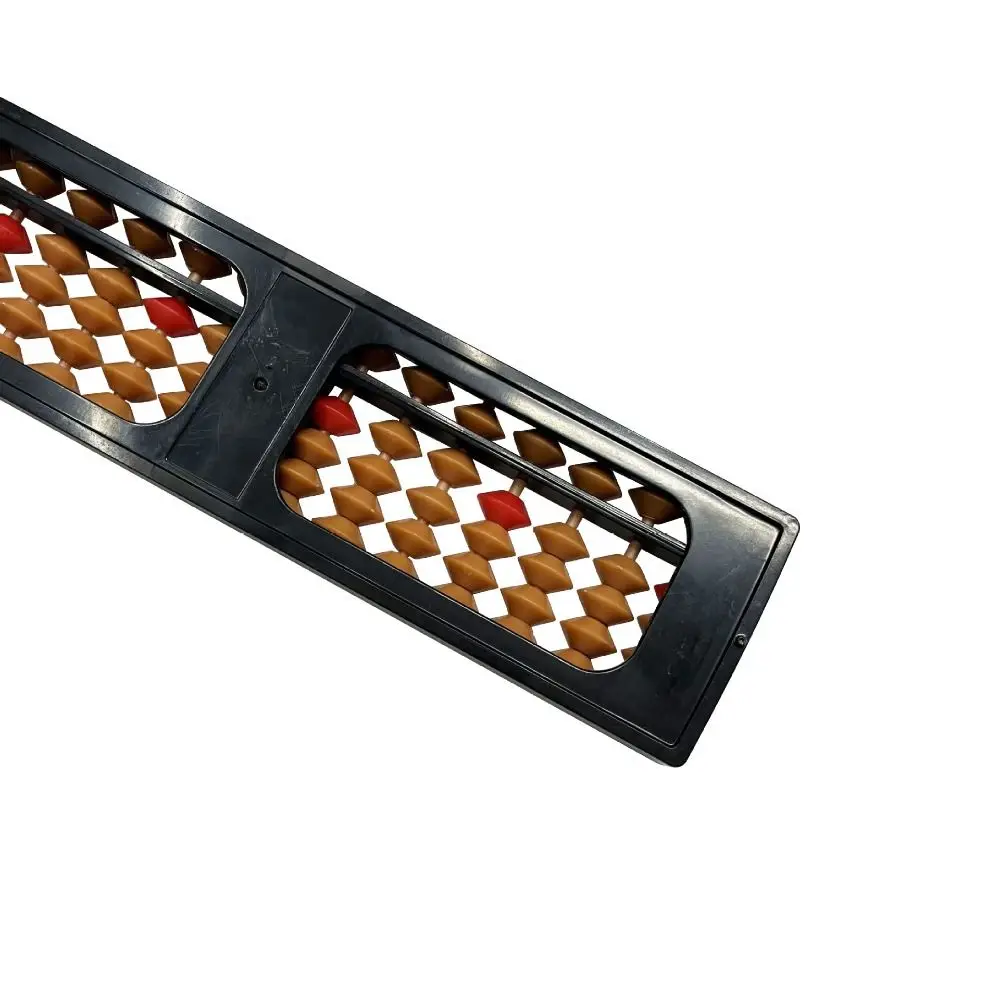 New Plastic Standard Abacus 7/9/11/13/15/17 Digit Brown Bead Soroban Calculator Counting Abacus Mathematics Beginners