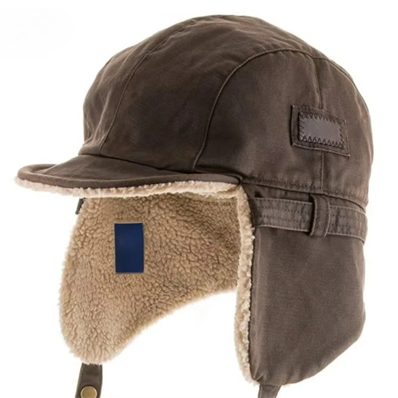 

Best Pilot Leather Hat with Ear Catcher for Winter, Adjustable Head Circumference