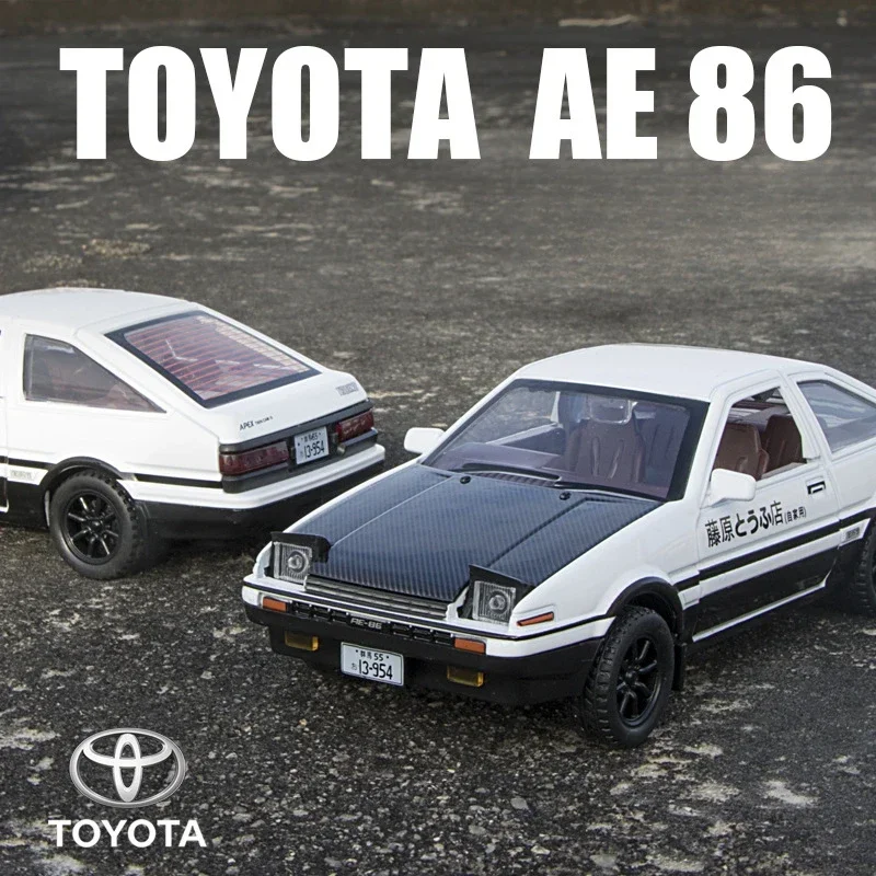 Simualton 1:30 Toyota AE86 Initial D Alloy Car Model Metal Diecast Collective Voiture Miniature Kids Car Toy Boys Birthday Gift