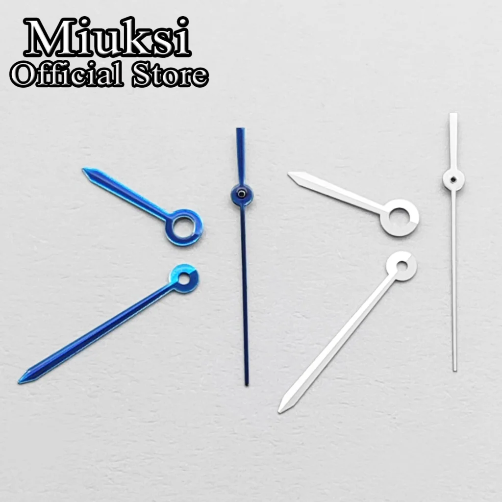 Miuksi VH31 Uhrzeiger Silber/Blau Passend für VH31 Uhrwerk Zubehörteil – Detail 2
