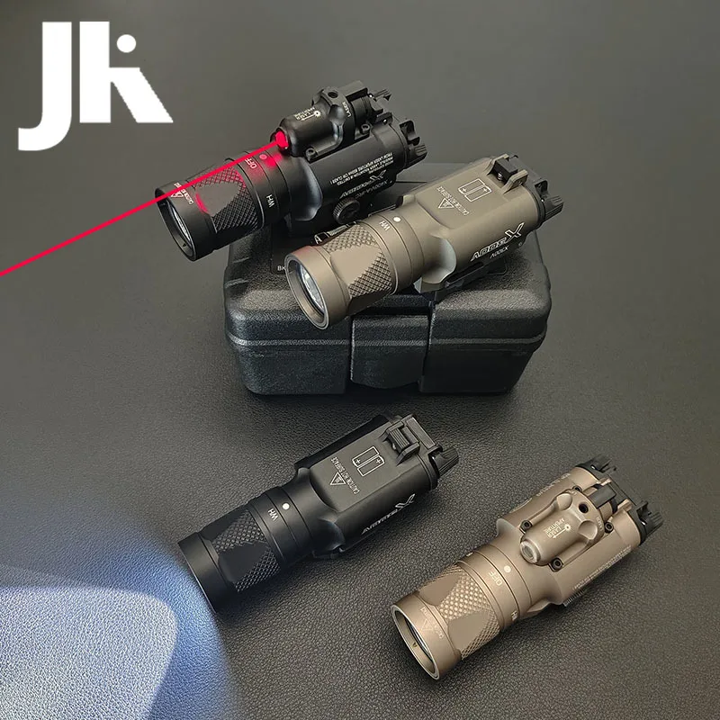 Tactical SF X400V X300V LED IR Flashlight with Red Laser Weapon Scuot Light Constant/Momentary Outdoor Hunting Lighting