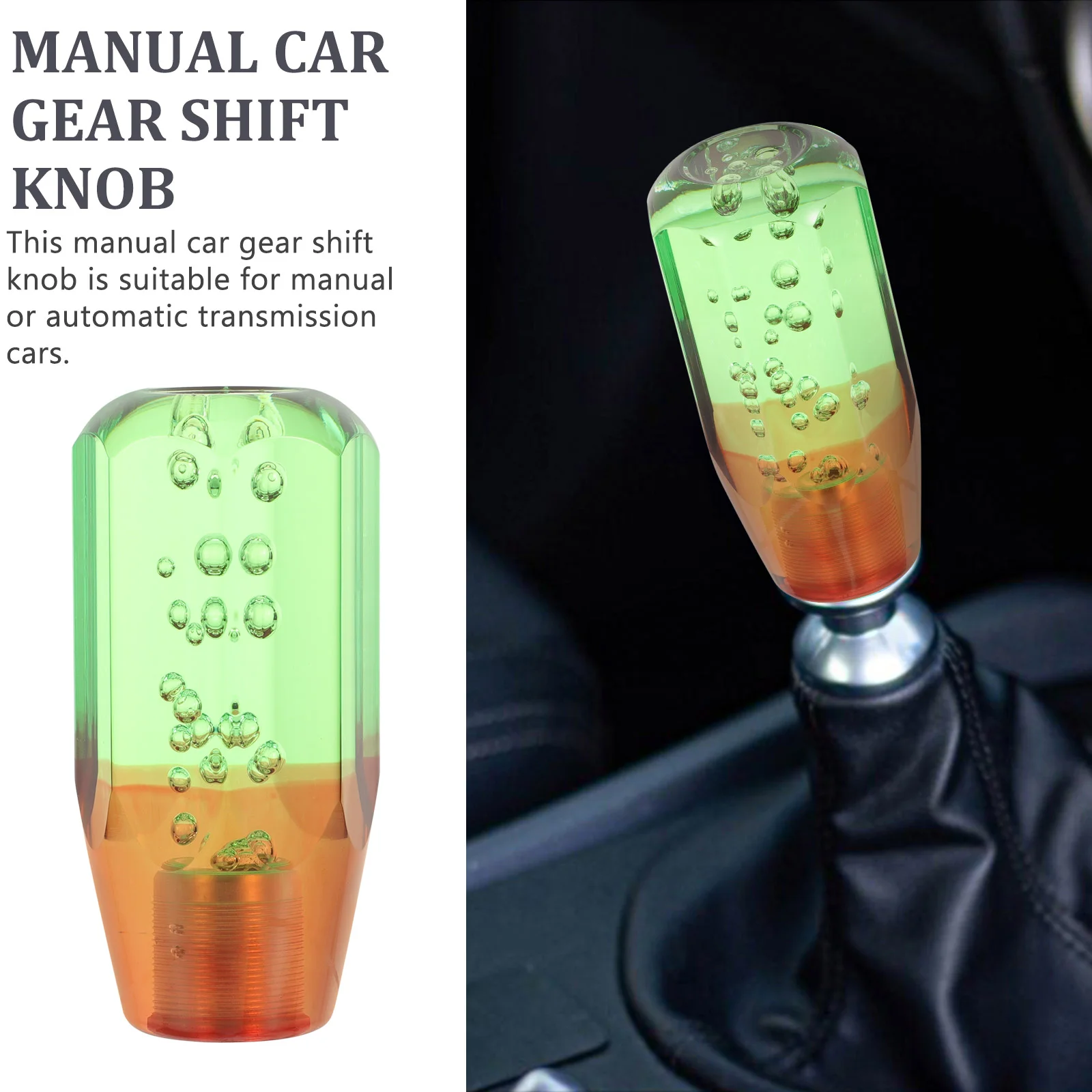 Car Accessories Manual Shift Knob Cool Knobs Stick Hanging Gear Lever Top Refit Handle Acrylic for Automatic