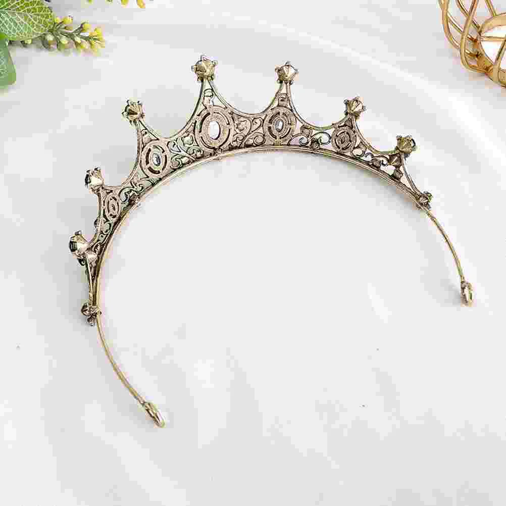 Bruiloft Decor Kroon Meisje Hoofdband voor Parel Gouden Bruids Haaraccessoires Hoofddeksel Strass Dames