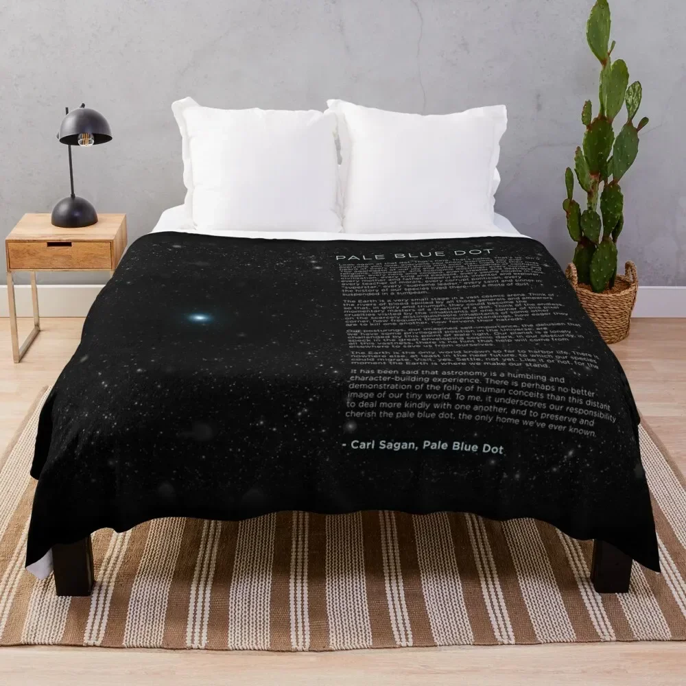 

Carl Sagan's - Pale Blue Dot Speech Throw Blanket christmas decoration Giant Sofa Blankets