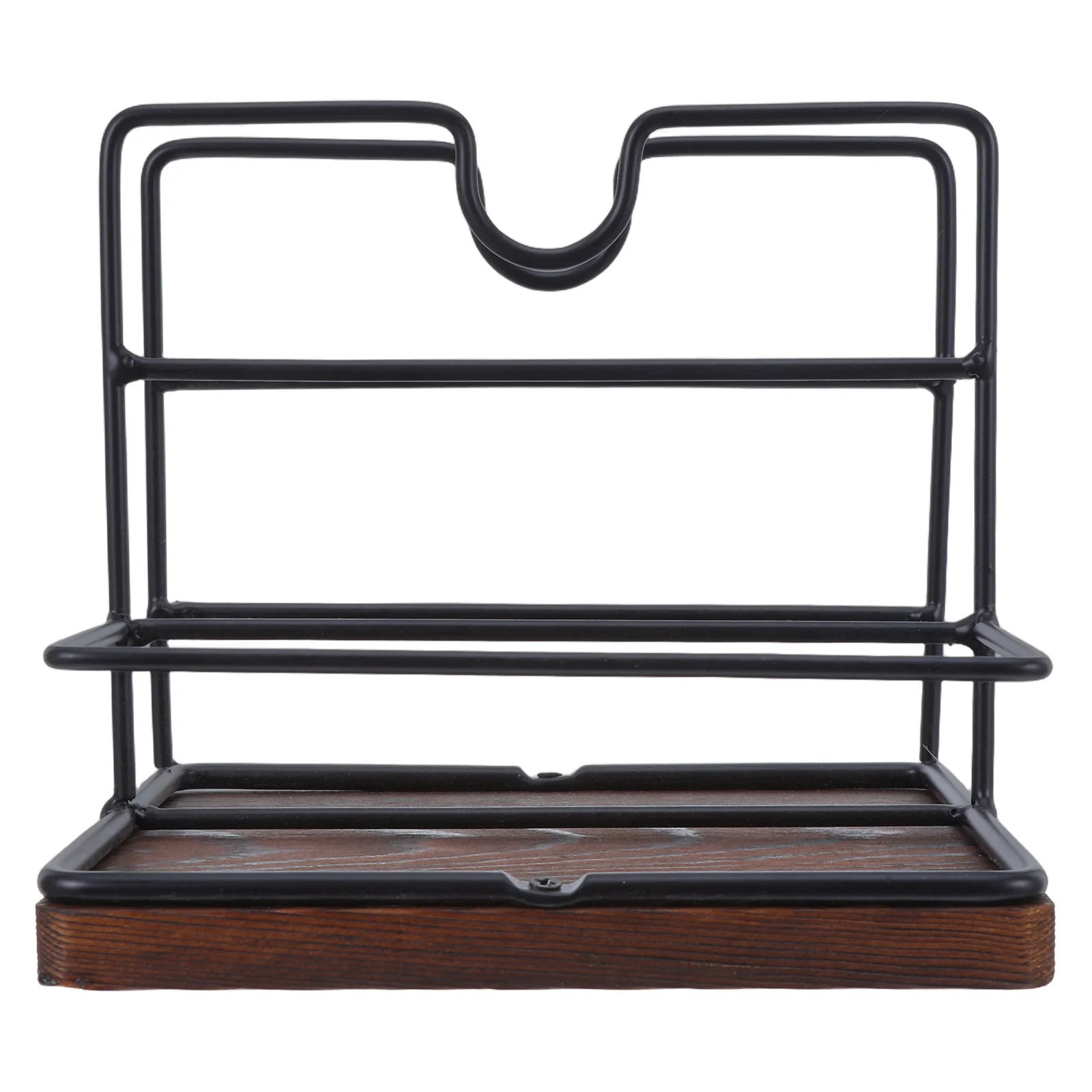 

Rustic Wooden Napkin Holder Tabletop Napkin Storage Salt Pepper Shakers Kitchen Dining Table Decoration Farmhouse Style