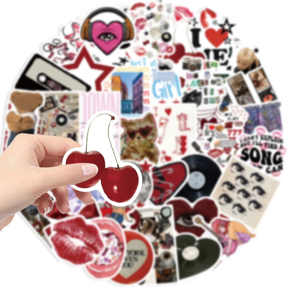 10/30/50pcs Cool Downtown Y2K Girls Stickers Trend Cartoon Decals Decoration DIY Skateboard Laptop Phone Bike Graffiti Kids Toys