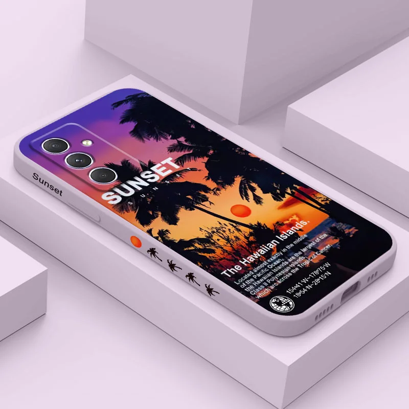 Stunning Sunset Phone Case For Samsung Galaxy A54 A34 A24 A16 A06 A14 A55 A35 A25 A15 A05 A05S A04 A04S A04E 4G 5G Cover