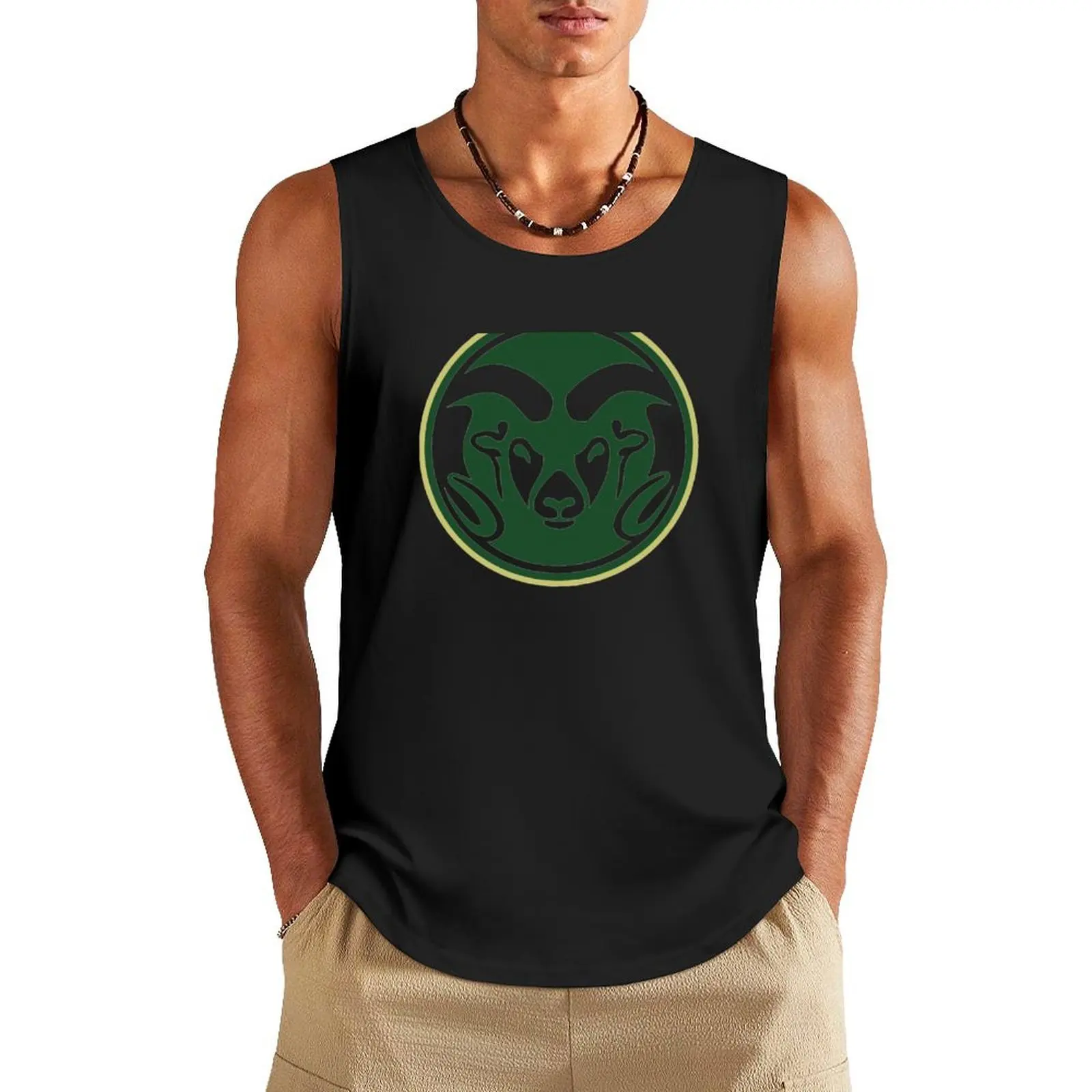 

Colorado State Rams Tank Top sleeveless vest men Men's summer vest bodybuilding men clothes gym t-shirts man