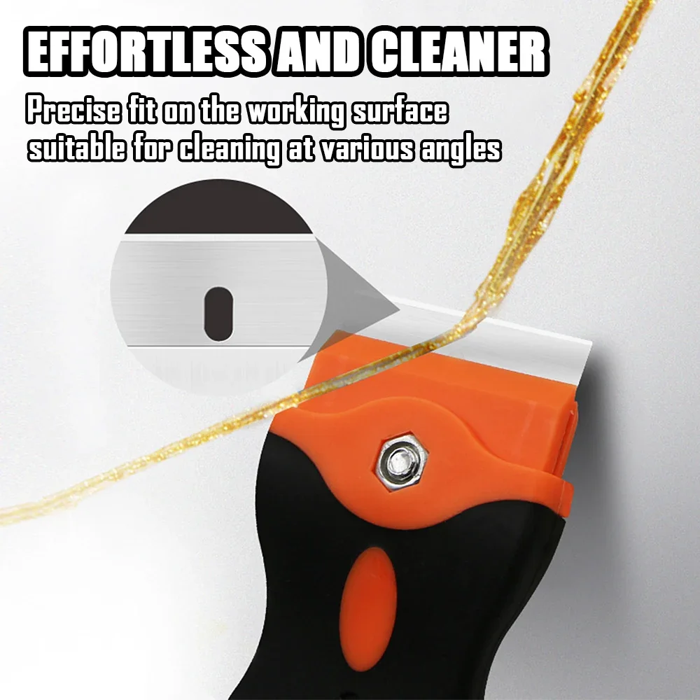 1/2/10 قطعة الوجهين مكشطة مع البلاستيك مقبض شفرة أداة للمنزل سيارة كوب سيراميك المطبخ التفاف الغراء ممسحة مزيل