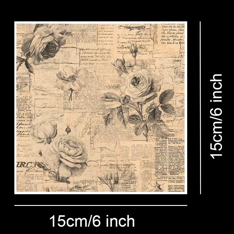 36 vellen 6 "x 6" plakboekpapierpakket: abstracte penseelstreek/aquareldrukken voor scrapbooking, origami en kunstdagboek.