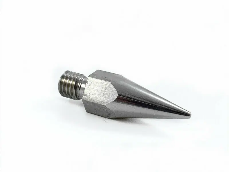 Stainless Steel M9.8mm Prisms Pole Replacement Point Fit For Prisms Pole Mini Pole Point Tip