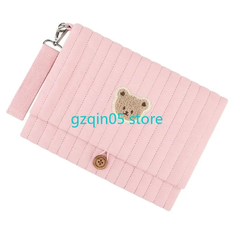 حقيبة حفاضات معلقة موفرة للمساحة H055، عربات قماش قطنية قابلة للطي، متوافقة مع منظم أساسي للسفر خفيف الوزن #1