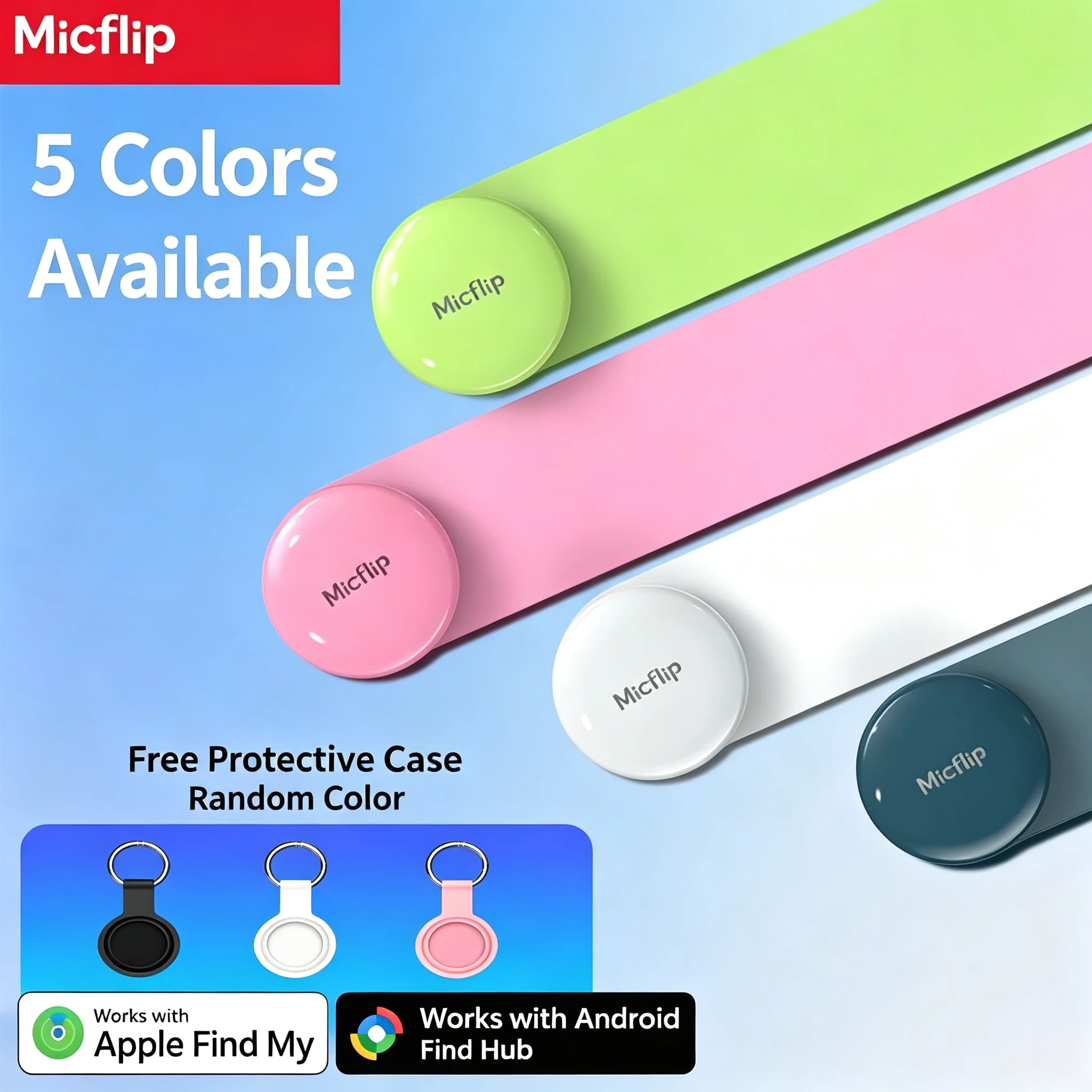 Anti-loss Locator Find My Tag MFi iOS Android Tag Dual System GPS Smart Airtag Tracker Anti Lose Finder For Keys Luggage Bag