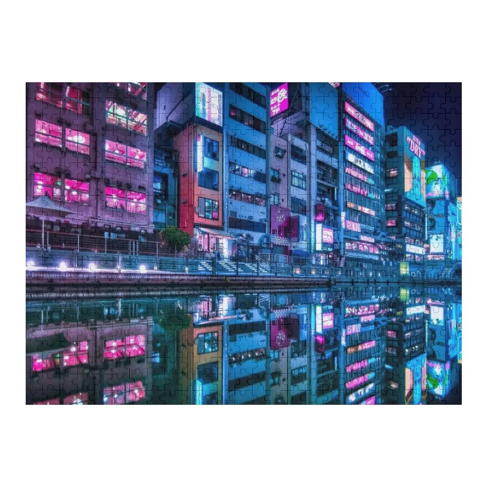 

Пазл Osaka Dotonbori, деревянный пазл для взрослых, индивидуальное фото, фотопазл на заказ