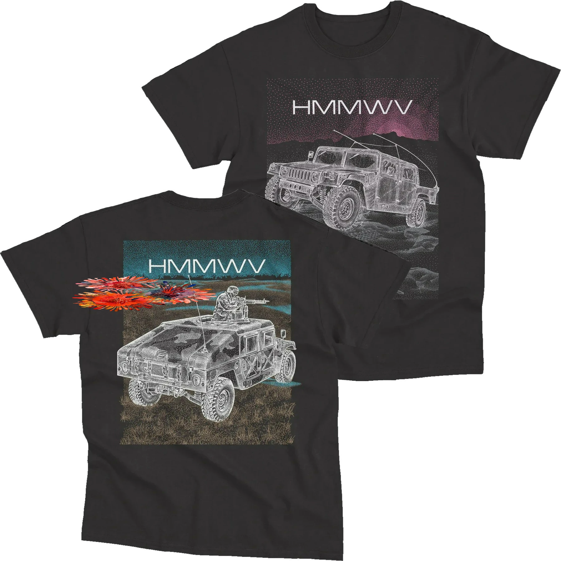 US Army High Mobility Multipurpose Wheeled Vehicle T-Shirt 100% Cotton O-Neck Short Sleeve Summer Casual Mens T-shirt