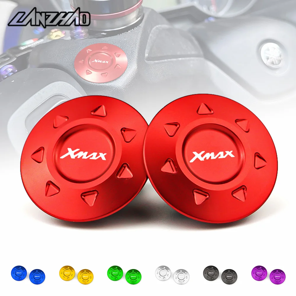 XMAX Motorcycle Side Mirrors Screw Holes Plugs Caps Covers CNC Aluminum Accessories for Yamaha XMAX 250 300 2017-2024 V1 V2