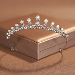 Itacazzo Bridal Headwear Silver-Colour Women's Classic Wedding Crown Girl Birthday Tiaras