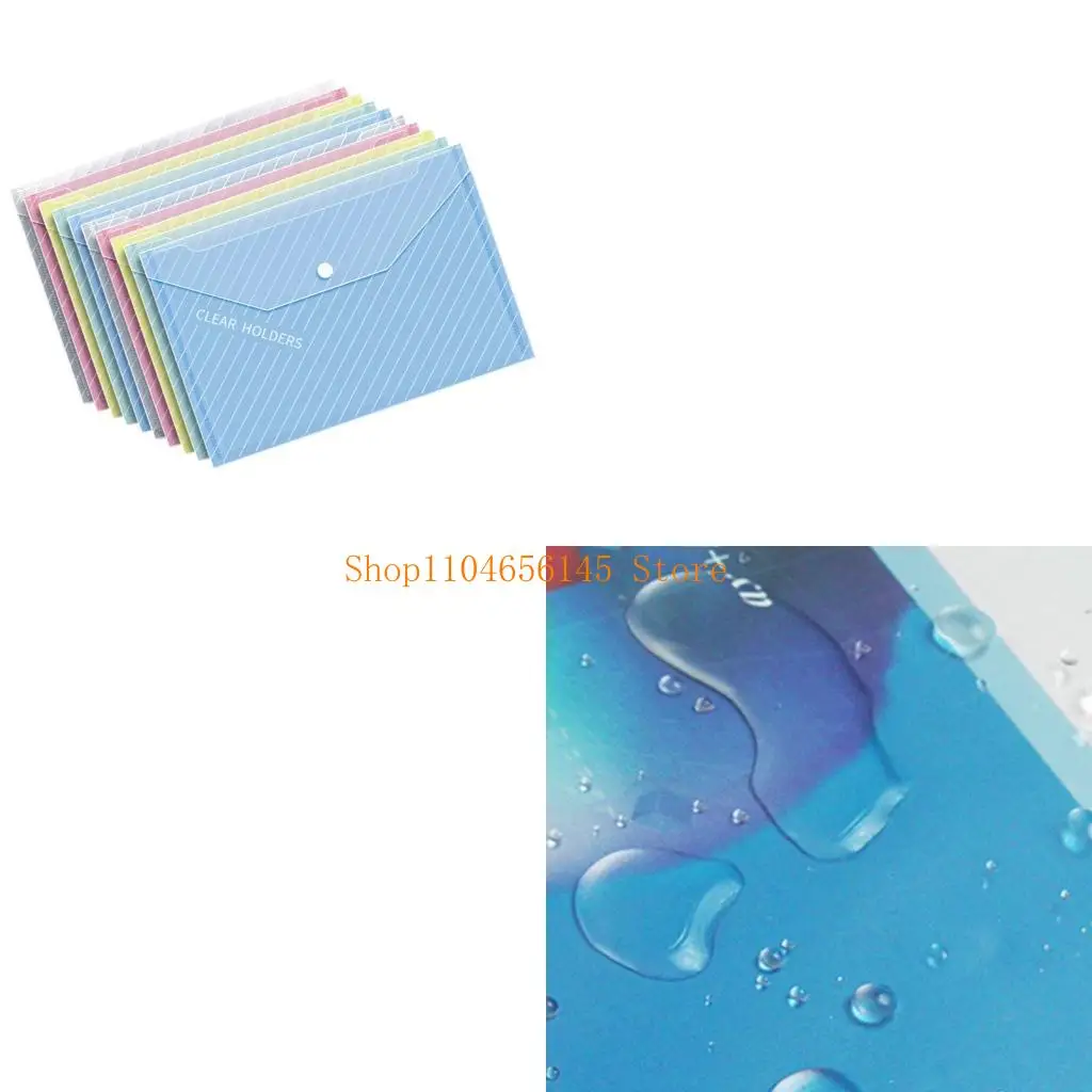 5AsD Reutilable Transparent Envelope Transpare Transoft Transons para trabalhadores escritório Estudantes Pastas