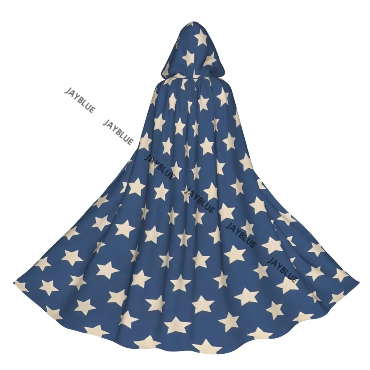 Hooded Cloak Unisex Cloak with Hood Star Of The American Flag Independence Themed Freedom USA Cloak Witch Cape Cosplay Costume