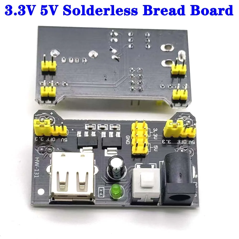 

1/3pcs MB102 Breadboard Power Supply Module 3.3V 5V Solderless Bread Board DIY For Arduino HW-131