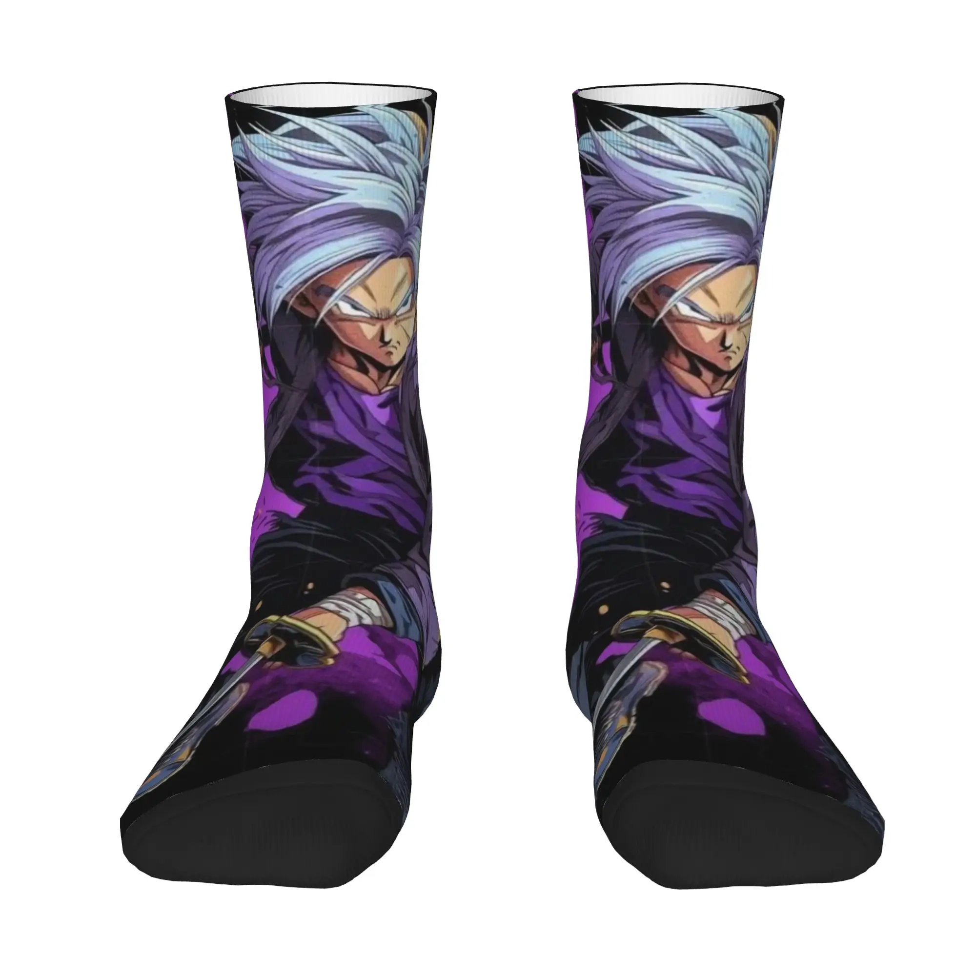 1 Pair Funny Sock Dragon Ball Trunks (11) Harajuku Seamless Pattern Printed Men Socks Casual Men's Socks