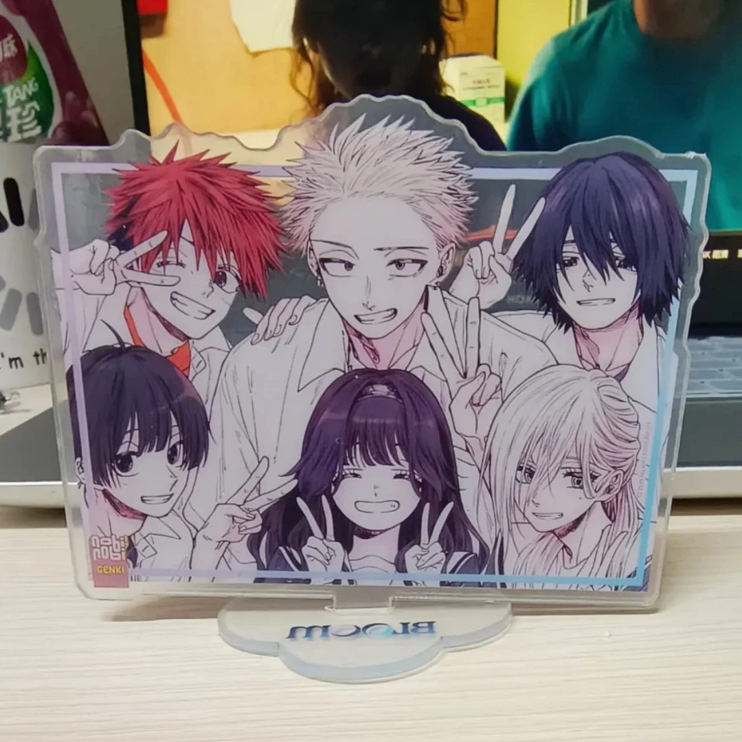 Picture 5: Kaoru Hana Wa Rin To Saku Group Photo Acrylic Stand Tsumugi Rintaro Figure Waguri Kaoruko Standee Display Anime Goods Collection