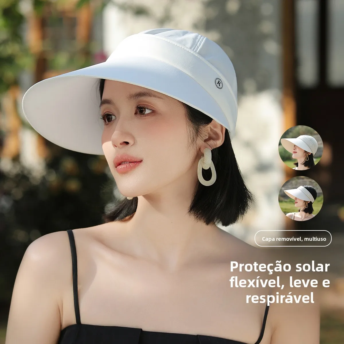 ポータブル夏用女性用フィッシャーマンハット-フェイスカバー付きビーチハット-大きなつば付き帽子-カジュアルスタイル-高通気性-ナイロン素材