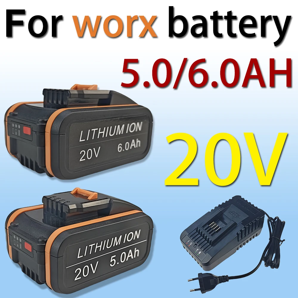 

WA3553/WA3551 for Worx 20V battery replacement Li-Ion cordless power tools WA3572 WX390 WX176 WX178 WU268 For POWERSHARE Series