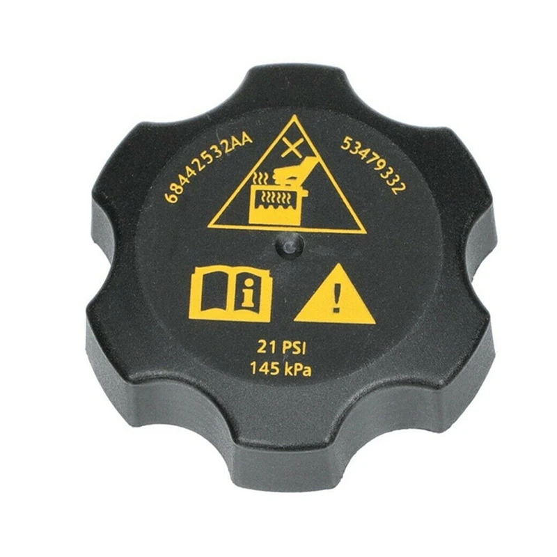 Engine Radiator Coolant Recovery Tank Cap Cover For Chrysler Dodge Jeep Ram 68249136AA, 68096261AA, 68442532AA Durable