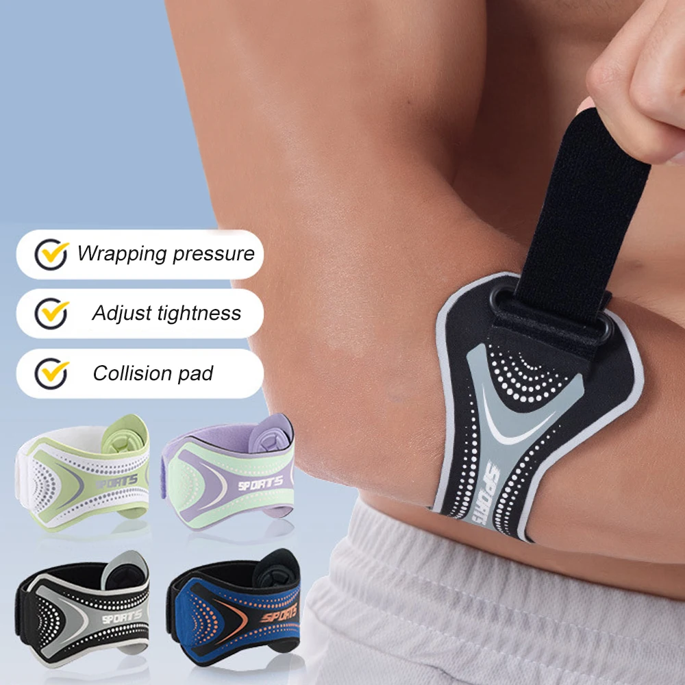 1 Stück Verstellbare Tennis- & Golfer-Ellbogenbandage mit Polsterung - Unterarmstütze für Sehnenentzündung, Arthritis, Sport für Männer & Frauen
