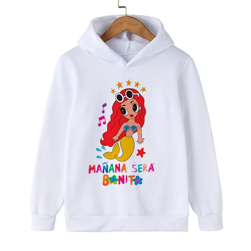 Funny Kid Hoodies Manana Sera Bonito Karol G Bichot Children Sweatshirts Kids Clothes Hoodie Boys Girls Baby Tops Sweatshirt