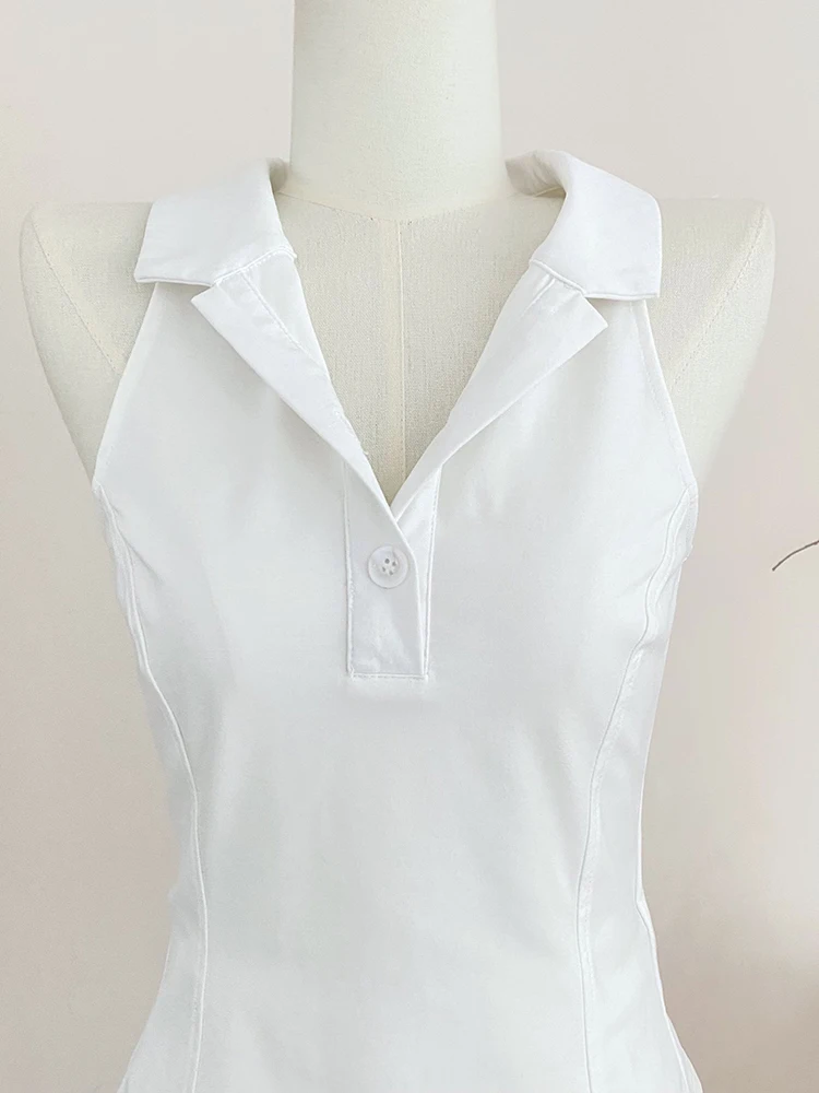 Ensemble deux pièces coréen blanc doux décontracté pour femme, chemise de base solide, haut en fibre, mode simple, jupe pour femme, nouveau, été